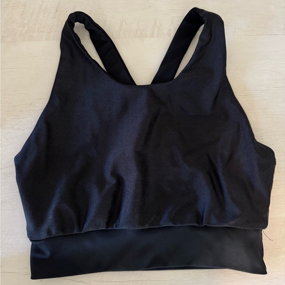 Body Language Black Sparkle Sports Bra